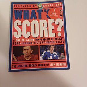 Sports Book Signed by the Author Liam Maguire ''What's The Score''